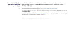Desktop Screenshot of elstensoftware.com